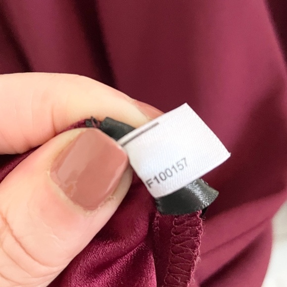 ASOS Mini Shirt Dress Button down Long Tulip sleeve Princess shoulder Burgundy 4 - Picture 10 of 14